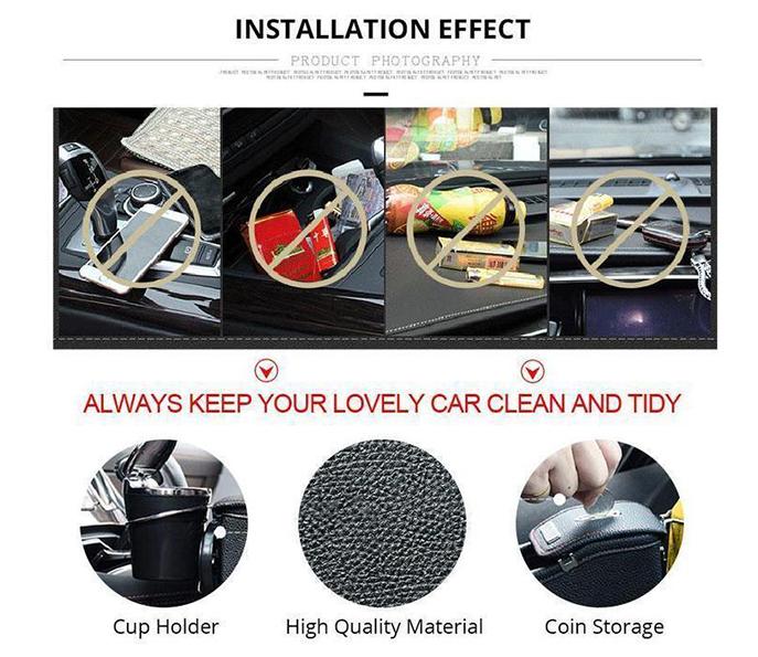 Multifunctional Car Seat Organizer - Storage Box Car Organizer Seat Gap PU Case Pocket Car Seat Side Slit for Wallet Phone Coins Cigarette Keys Cards For Universal - 5econds.co