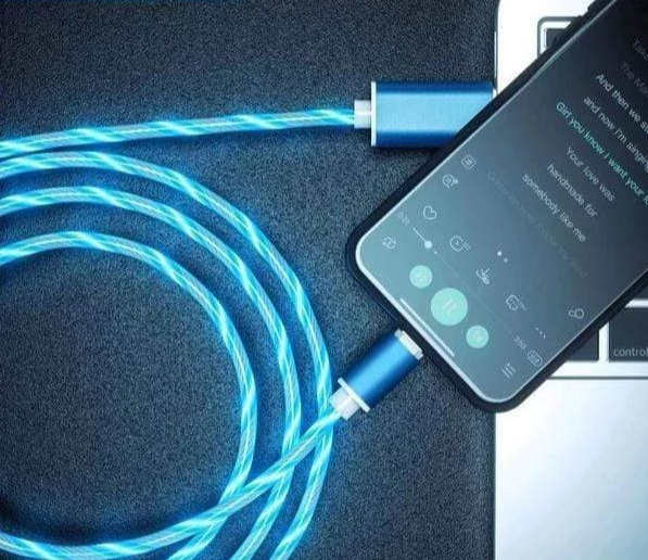 LIT™ - LED Magnetic Charging Cable for iPhone & Android USB Type C Cable Magnetic Cable LED Lighting fast Charging USB Micro Charger Cable Wire Huawei Samsung - 5econds.co