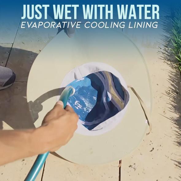 Sunstroke Prevented Cooling Hat - Hot Summer Wide Brim Sun Hat UV Protection Arctic Cap Hat Ice Cap Sunscreen Hydro Bucket Hat