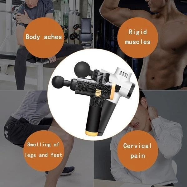 4-In-1, Relieving Pain, 3 Speed Settings Body Deep Muscle Massager - 5econds.co