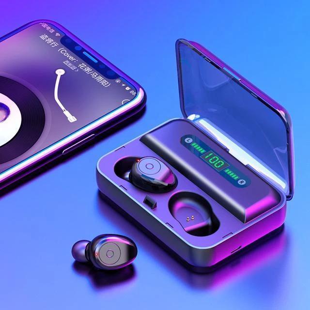 HiFi Waterproof Touch Control Headset - Bluetooth 5.0 Earphones Wireless Earbuds With Power Box for Swimmers Sports/Games - 5econds.co