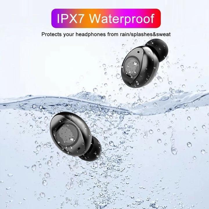 HiFi Waterproof Touch Control Headset - Bluetooth 5.0 Earphones Wireless Earbuds With Power Box for Swimmers Sports/Games - 5econds.co
