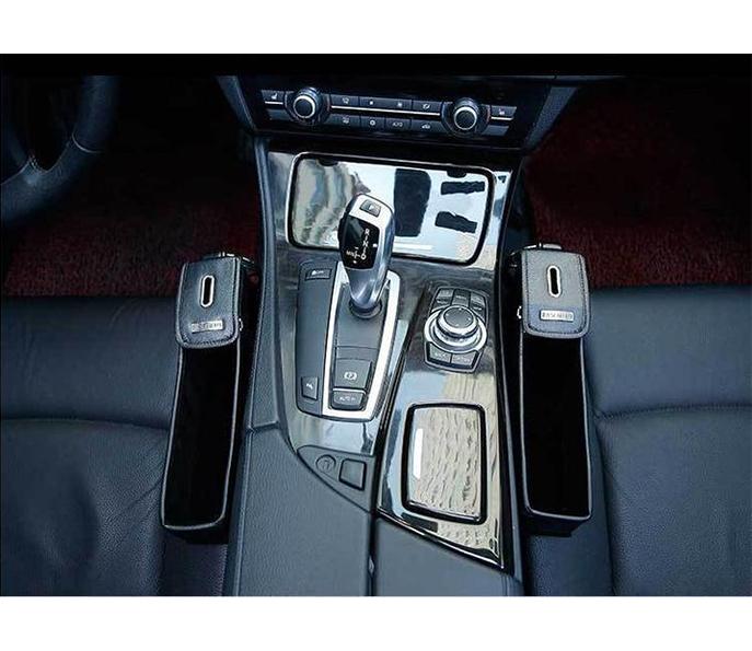 Multifunctional Car Seat Organizer - Storage Box Car Organizer Seat Gap PU Case Pocket Car Seat Side Slit for Wallet Phone Coins Cigarette Keys Cards For Universal - 5econds.co