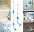 ELECTRIC POWER CLEANING SCRUBBER WITH EXTENSION HANDLE - Turbo Scrub Cleaning Brush Cordless Chargeable Bathroom Cleaner with Extension Handle Adaptive Brush Tub - 5econds.co