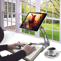 Desktop & Wall Pull-Up Lazy Bracket - Kitchen Tablet Metal Stand Mount Fit For 5-10.5 inch Width Smartphones - 5econds.co