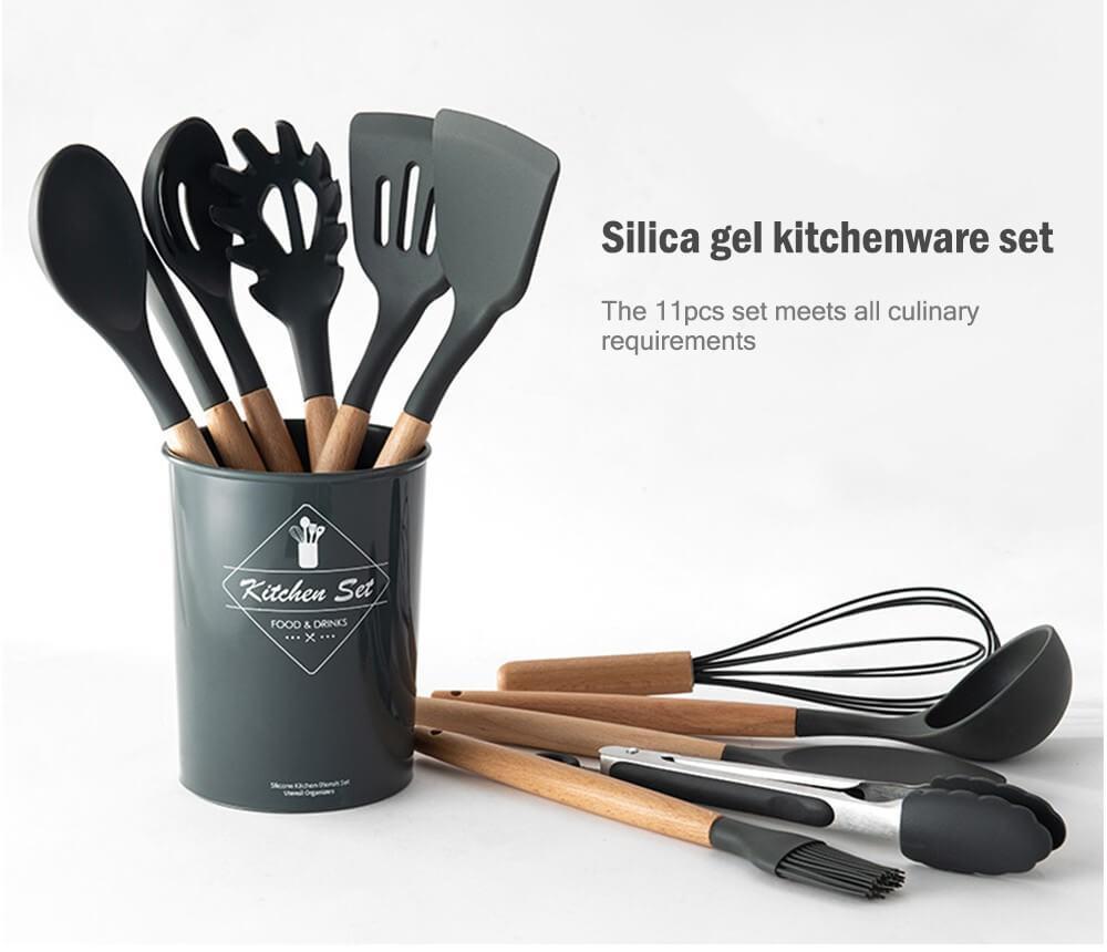 Premium Silicone Kitchen Cooking Utensils [NEW ARRIVAL] - 5econds.co