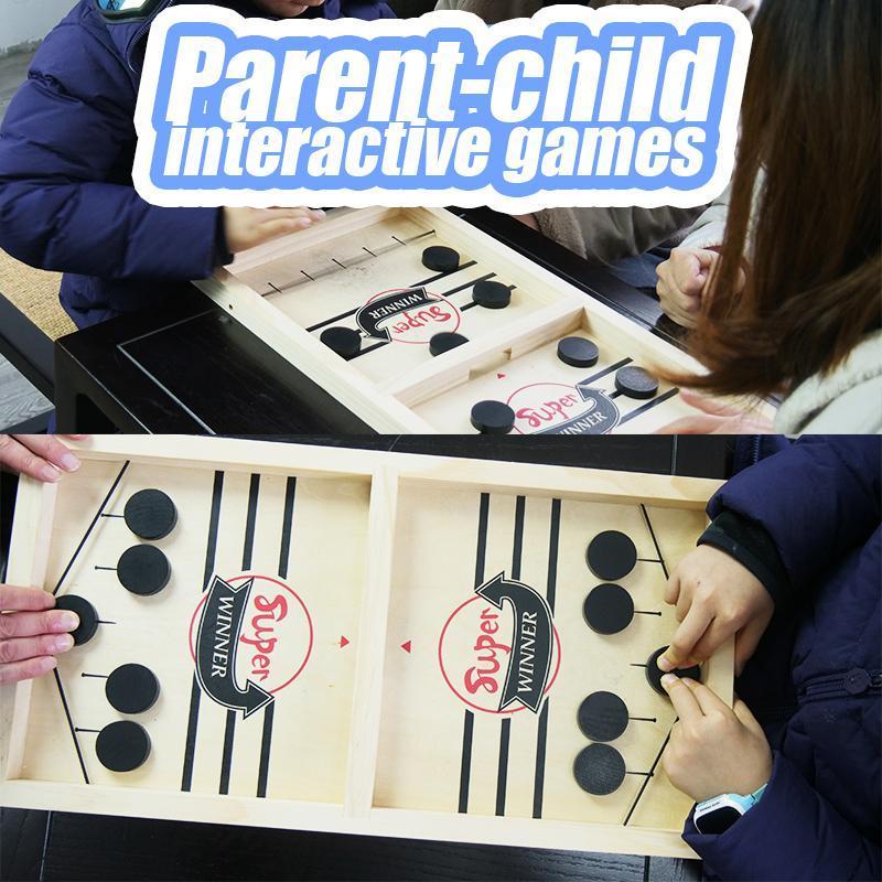 Table Hockey Game for Adult & Child - Sling Puck Toy Parent Children Desktop Battle Table for Kids Friends Gathering Gifts - 5econds.co