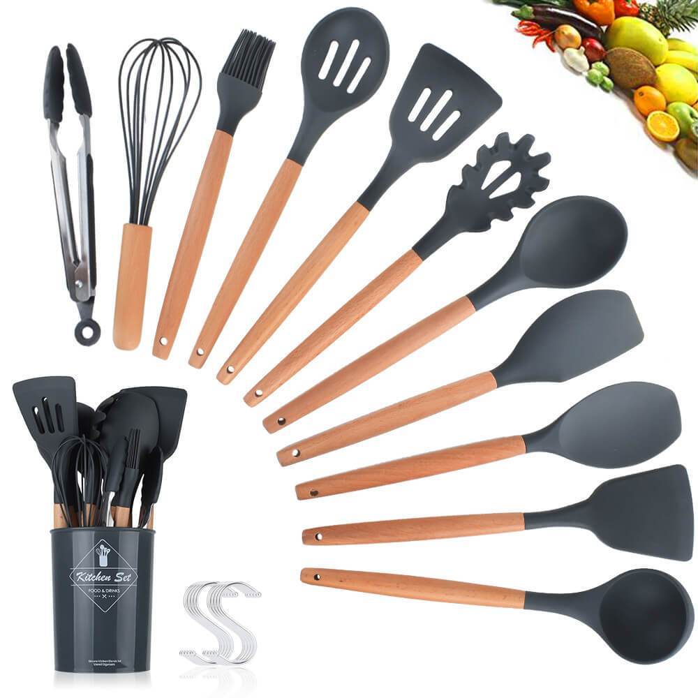 Premium Silicone Kitchen Cooking Utensils [NEW ARRIVAL] - 5econds.co
