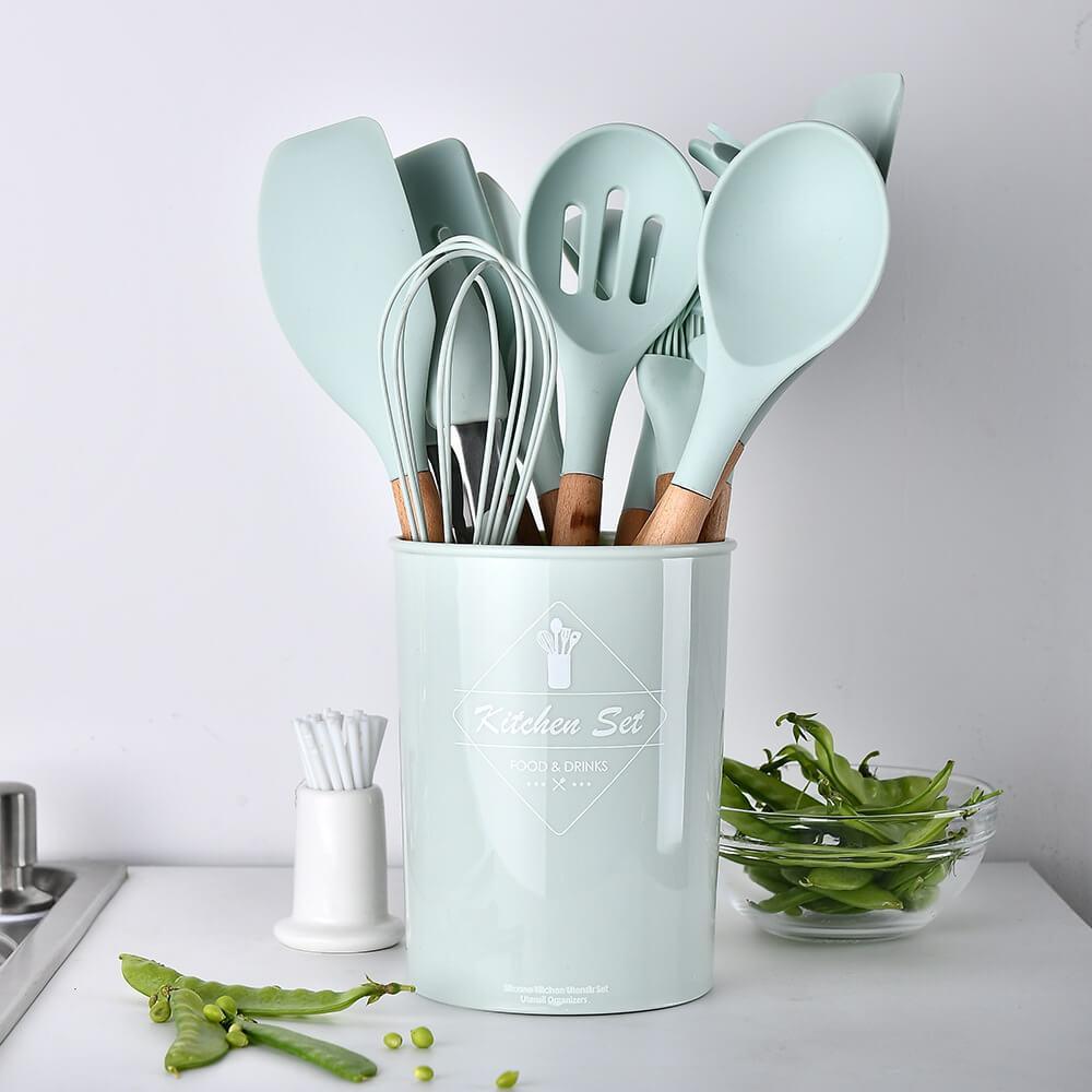 Premium Silicone Kitchen Cooking Utensils [NEW ARRIVAL] - 5econds.co