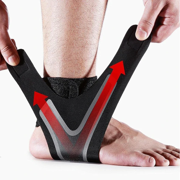 WALK-FREE™ THE ADJUSTABLE ELASTIC ANKLE BRACE - Ankle Support Brace,Elasticity Free Adjustment Protection Foot Bandage,Sprain Prevention Sport Fitness Guard Band - 5econds.co