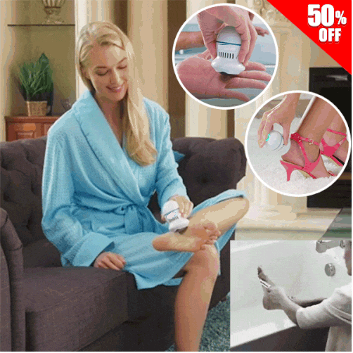 Electric Callus Remover - Built-In Vacuum Rechargeable Motorized Feet Foot Pedicure Tool Exfoliation Dead Skin - 5econds.co