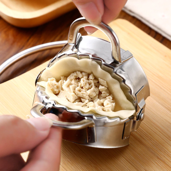 Dumpling Mould Set of 2pcs - DIY Mold Wrapper Cutter Making Machine Cooking Pastry Kitchen Tools Maker Device - 5econds.co