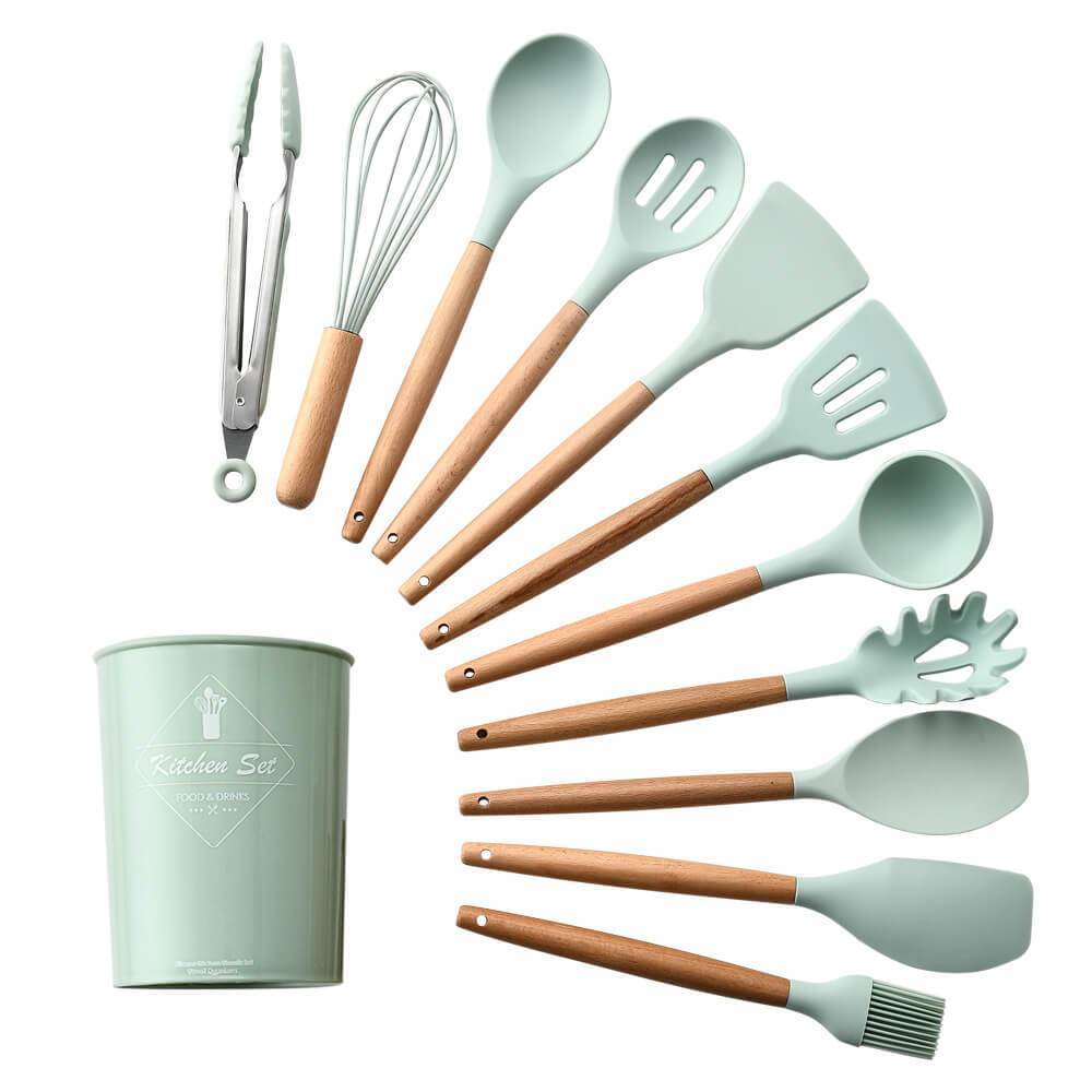 Premium Silicone Kitchen Cooking Utensils [NEW ARRIVAL] - 5econds.co