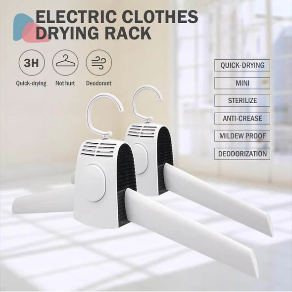 Electric Clothes Drying Rack (NEW YEAR 2020 Promotion-50% OFF & Free Shipping) - Portable Clothes Hangers Electric Laundry Dryer Smart Shoes Dryer Rack Coat Hanger For Winter Home Travel Rod Rack Hangers - 5econds.co