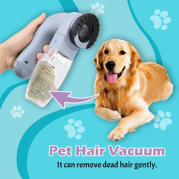 Pet Hair Vacuum - Electric Portable Pet Dog Cat Hair Cleaning Machine Shed Pal Grooming Clean Hair Combs Remover Pet Tool