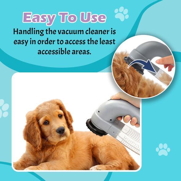 Pet Hair Vacuum - Electric Portable Pet Dog Cat Hair Cleaning Machine Shed Pal Grooming Clean Hair Combs Remover Pet Tool