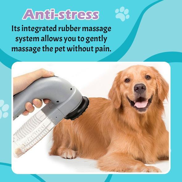 Pet Hair Vacuum - Electric Portable Pet Dog Cat Hair Cleaning Machine Shed Pal Grooming Clean Hair Combs Remover Pet Tool