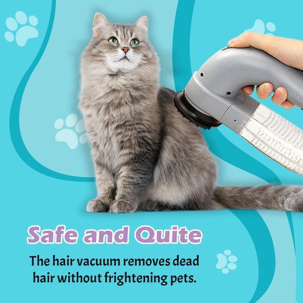 Pet Hair Vacuum - Electric Portable Pet Dog Cat Hair Cleaning Machine Shed Pal Grooming Clean Hair Combs Remover Pet Tool