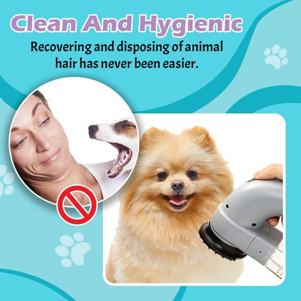 Pet Hair Vacuum - Electric Portable Pet Dog Cat Hair Cleaning Machine Shed Pal Grooming Clean Hair Combs Remover Pet Tool
