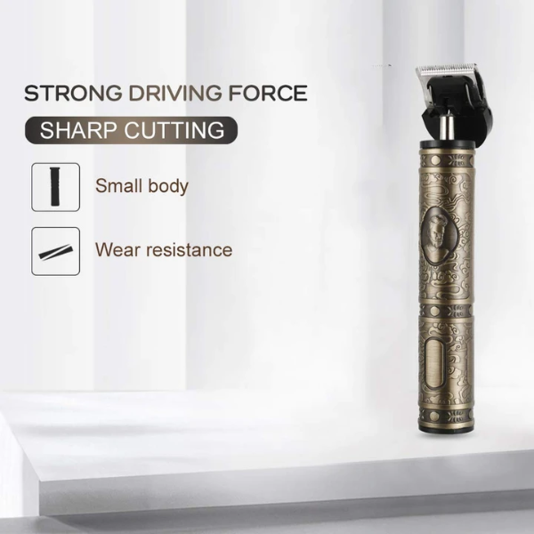 Cordless Close Cutting T-Blade Clipper - USB Rechargeable T9 Baldheaded Hair Trimmer Electric Shaver 0mm Men Barber Cutting Machine - 5econds.co