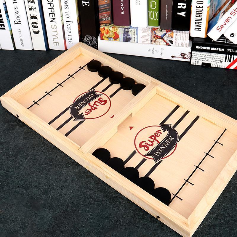 Table Hockey Game for Adult & Child - Sling Puck Toy Parent Children Desktop Battle Table for Kids Friends Gathering Gifts - 5econds.co