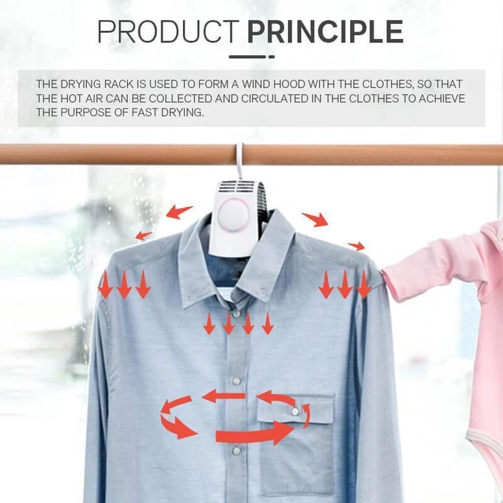 Electric Clothes Drying Rack (NEW YEAR 2020 Promotion-50% OFF & Free Shipping) - Portable Clothes Hangers Electric Laundry Dryer Smart Shoes Dryer Rack Coat Hanger For Winter Home Travel Rod Rack Hangers - 5econds.co