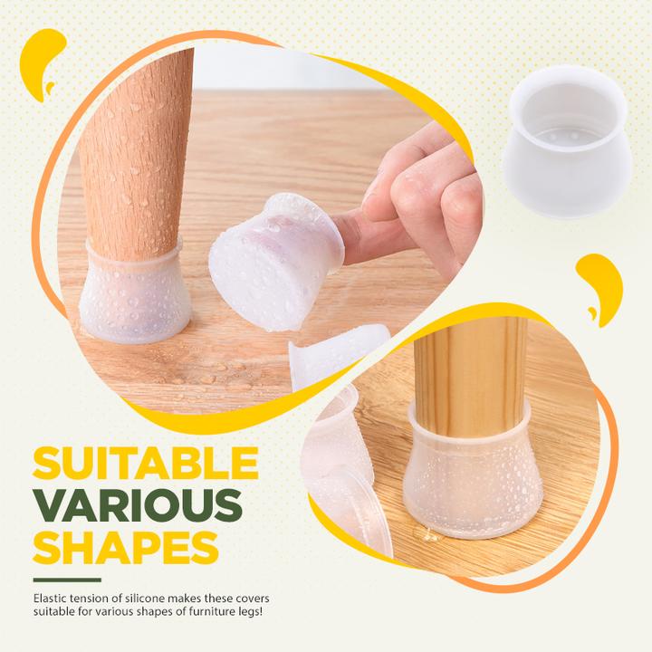 Furniture Silicon Protection Cover - Table Chair Leg Floor Feet Cap Cover Protector Feet Pads Non-slip Foot Protection Bottom Cover - 5econds.co