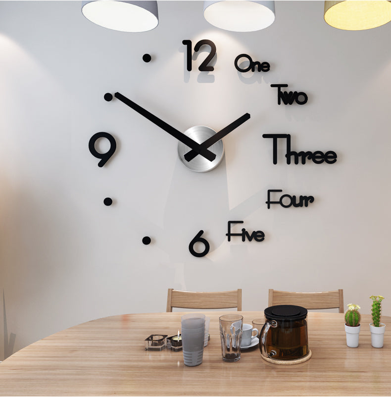 Diy big wall clock modern design（If you want to buy the big size in the video, we recommend 30 inches)