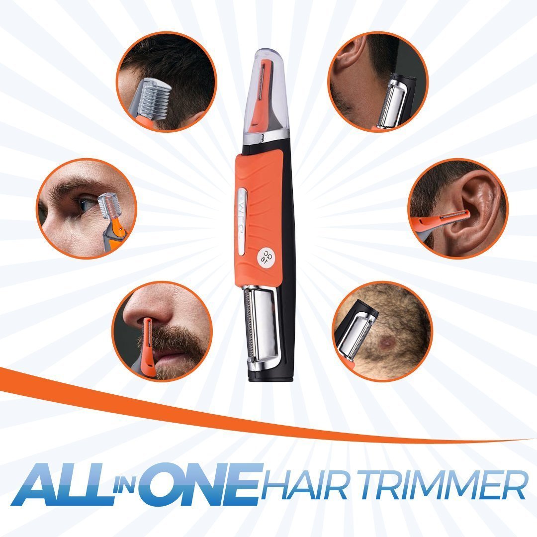 Last day promotion 50% OFF - Men All-in-One Hair Trimmer - Eyebrow Ear Nose Removal Clipper Shaver Unisex Personal Electric Face Trimer - 5econds.co