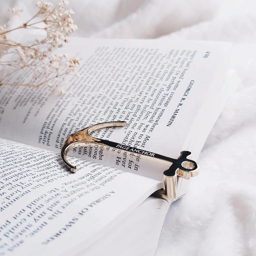 Anchor Bookmark - Creative Metal Page Holder for Students Teachers Graduation Gifts School Office Supplies