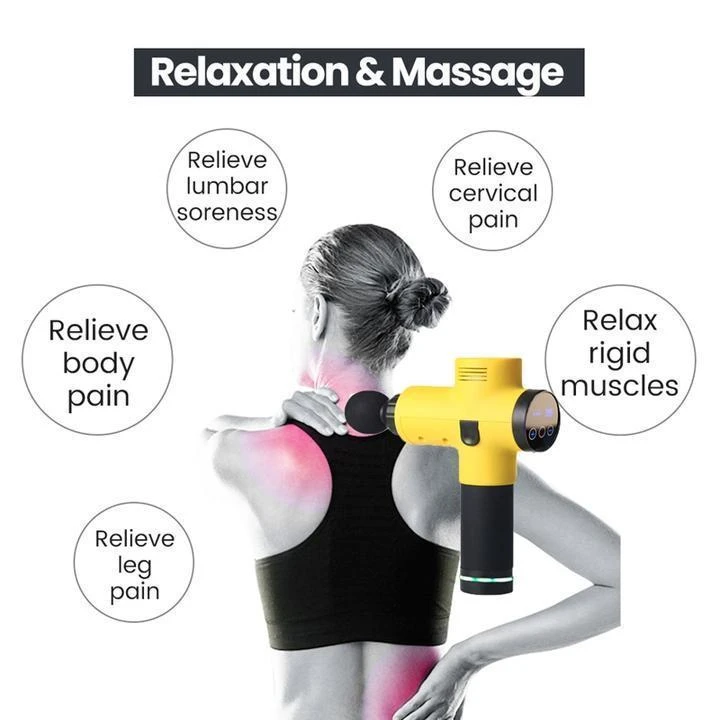 4-In-1, Relieving Pain, 3 Speed Settings Body Deep Muscle Massager - 5econds.co