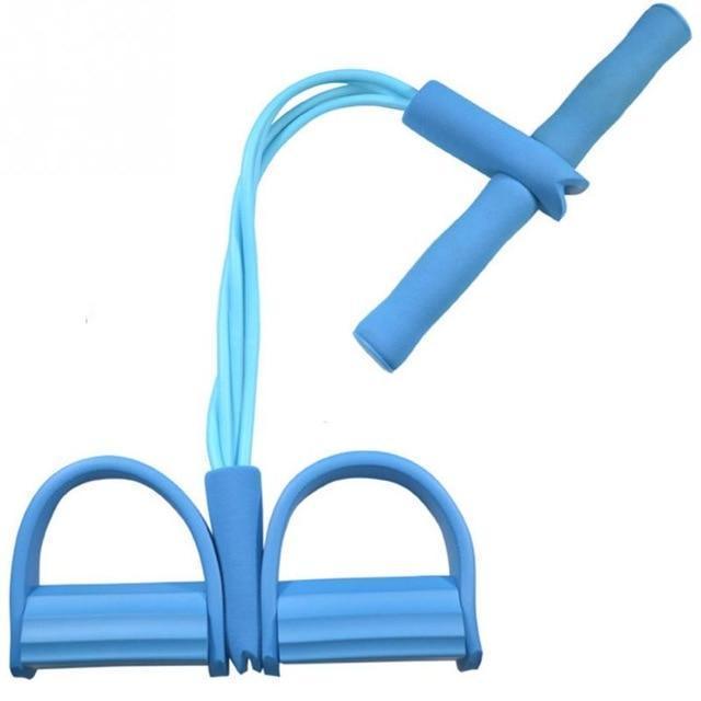 Fit™: 4-Tube Pedal Fitness Rope for Woman & Men - Fitness Gum 4 Tube Resistance Bands Latex Pedal Exerciser Sit-up Pull Rope Expander Elastic Bands Yoga equipment Pilates Workout - 5econds.co