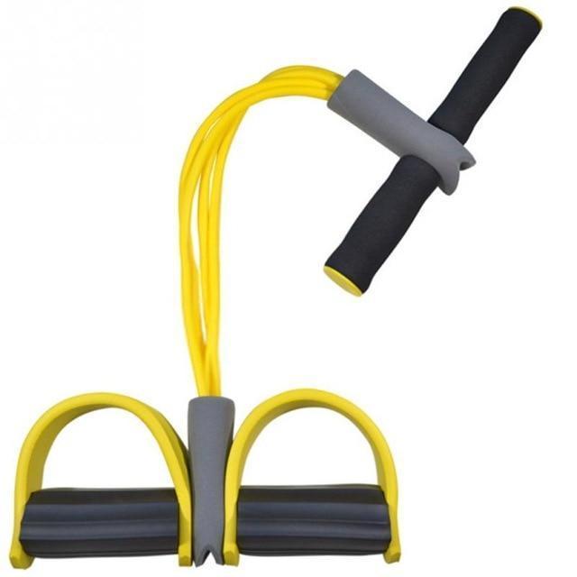 Fit™: 4-Tube Pedal Fitness Rope for Woman & Men - Fitness Gum 4 Tube Resistance Bands Latex Pedal Exerciser Sit-up Pull Rope Expander Elastic Bands Yoga equipment Pilates Workout - 5econds.co