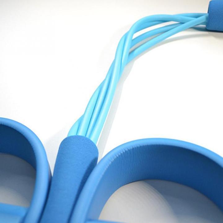 Fit™: 4-Tube Pedal Fitness Rope for Woman & Men - Fitness Gum 4 Tube Resistance Bands Latex Pedal Exerciser Sit-up Pull Rope Expander Elastic Bands Yoga equipment Pilates Workout - 5econds.co