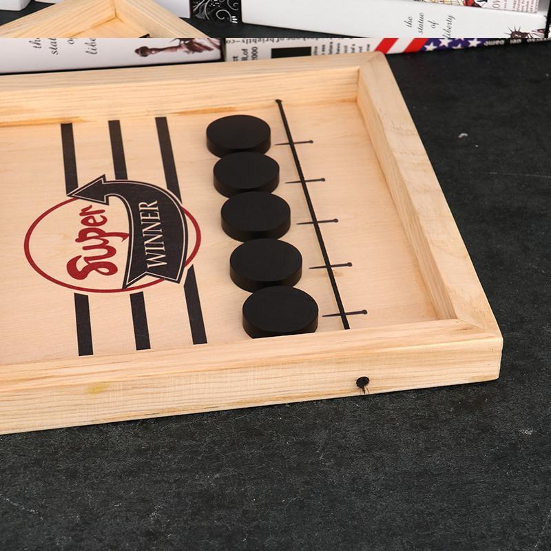 Table Hockey Game for Adult & Child - Sling Puck Toy Parent Children Desktop Battle Table for Kids Friends Gathering Gifts - 5econds.co