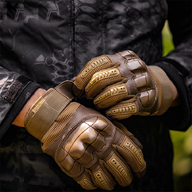 Military Full Finger Tactical Gloves - Hard Knuckle Army Special Forces Ops Fire Resistant Water Proof Gloves - 5econds.co