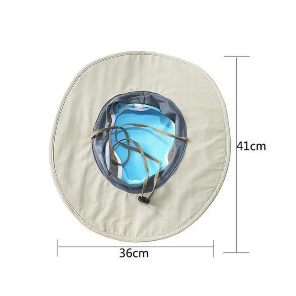 Sunstroke Prevented Cooling Hat - Hot Summer Wide Brim Sun Hat UV Protection Arctic Cap Hat Ice Cap Sunscreen Hydro Bucket Hat