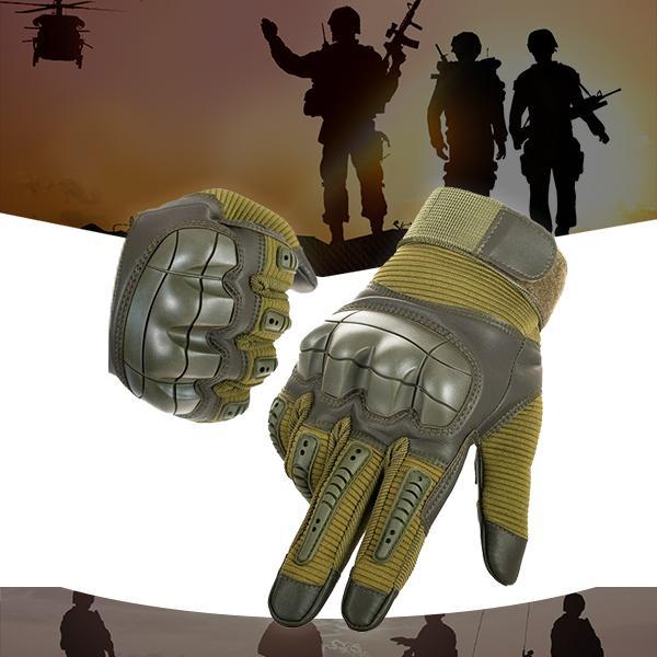 Military Full Finger Tactical Gloves - Hard Knuckle Army Special Forces Ops Fire Resistant Water Proof Gloves - 5econds.co