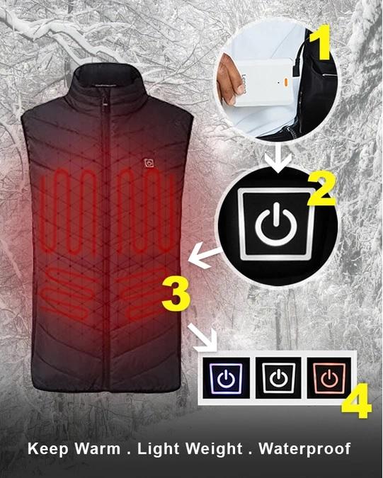 Electric Heated Vest Men Women Heating Waistcoat Thermal Warm Clothing Usb Heated Outdoor Vest Winter Heated Jacket - 5econds.co