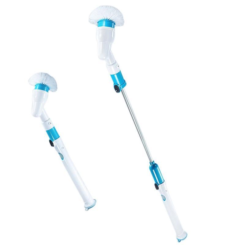 ELECTRIC POWER CLEANING SCRUBBER WITH EXTENSION HANDLE - Turbo Scrub Cleaning Brush Cordless Chargeable Bathroom Cleaner with Extension Handle Adaptive Brush Tub - 5econds.co