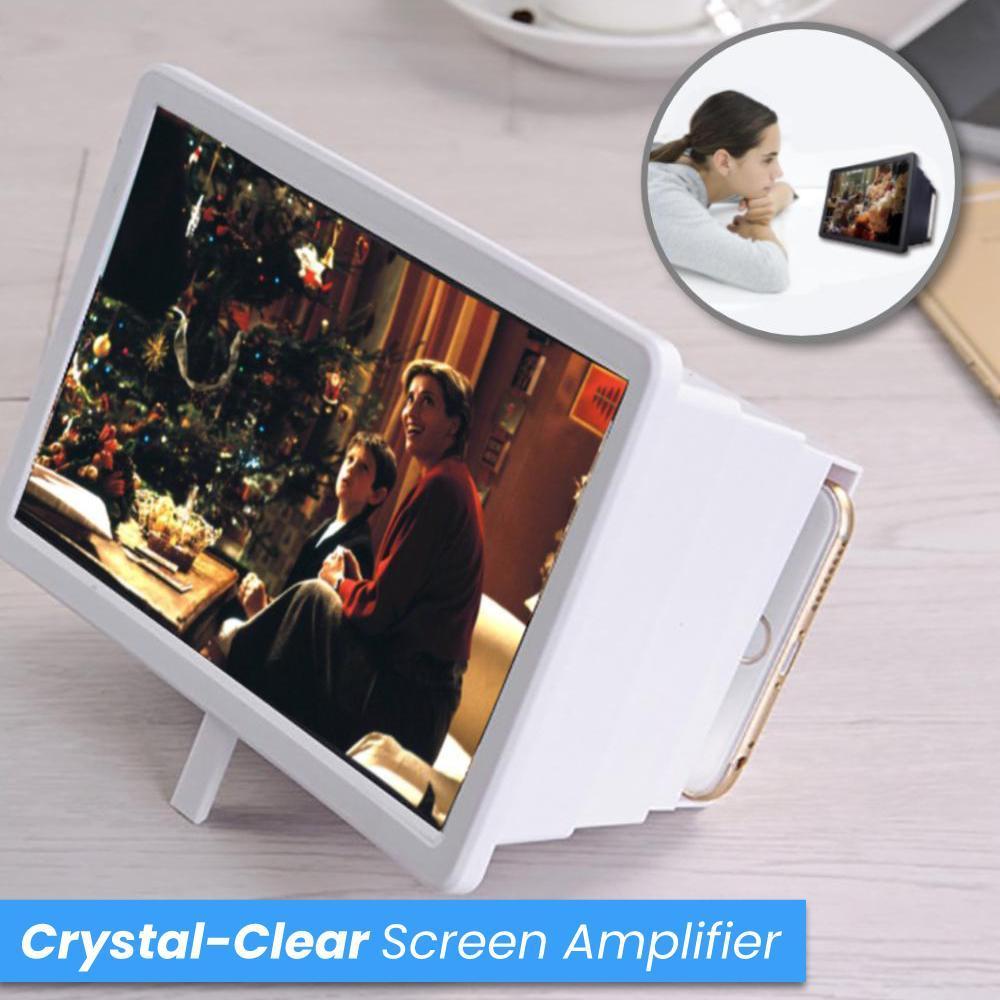 3D Portable Universal Screen Magnifier - Cell Phone Screen Magnifier 3D HD Movie Video Amplifier With Foldable Holder Stand High-quality Video Amplifier - 5econds.co