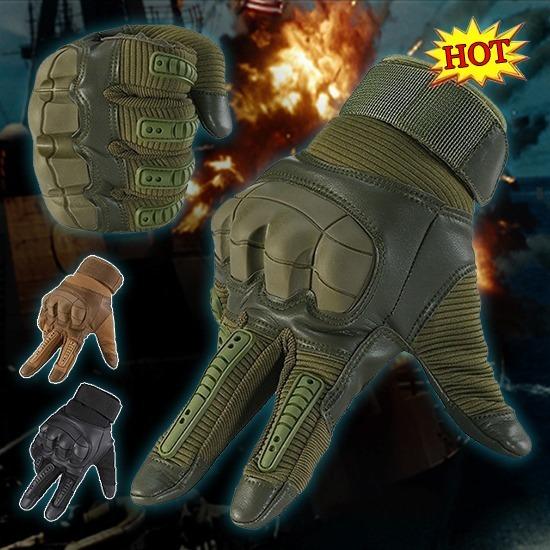 Military Full Finger Tactical Gloves - Hard Knuckle Army Special Forces Ops Fire Resistant Water Proof Gloves - 5econds.co