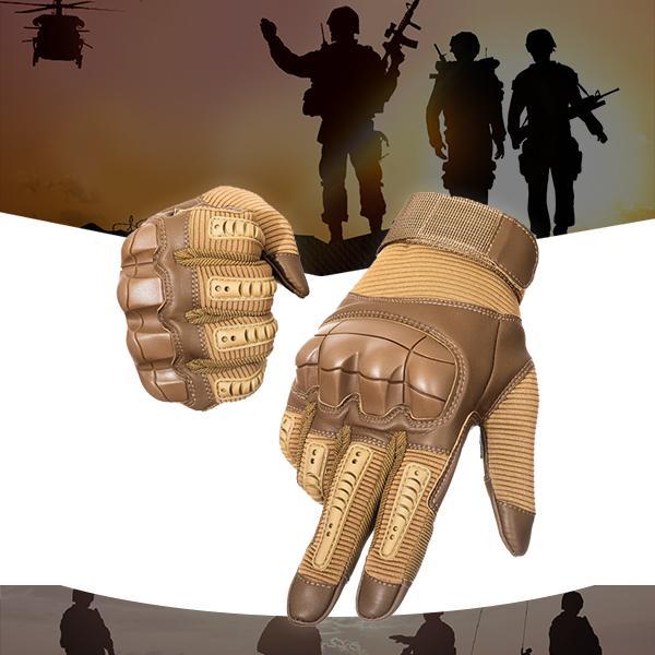 Military Full Finger Tactical Gloves - Hard Knuckle Army Special Forces Ops Fire Resistant Water Proof Gloves - 5econds.co