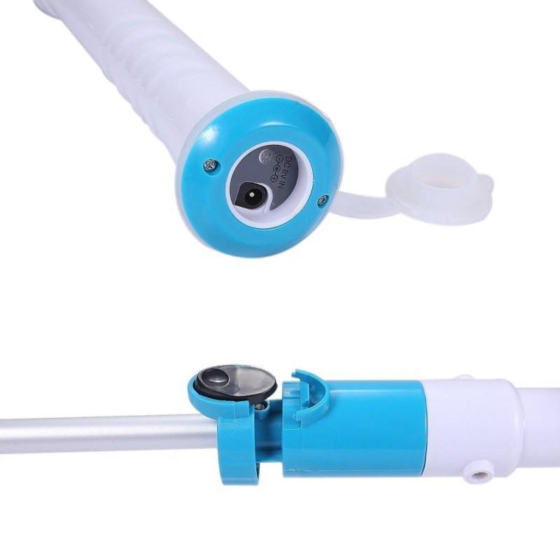 ELECTRIC POWER CLEANING SCRUBBER WITH EXTENSION HANDLE - Turbo Scrub Cleaning Brush Cordless Chargeable Bathroom Cleaner with Extension Handle Adaptive Brush Tub - 5econds.co