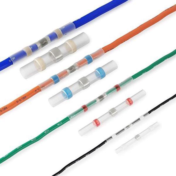 Waterproof Solder Wire Connectors - 50PCS - Heat Shrink Soldering Sleeve Terminals Insulated Waterproof Butt Wire Connectors Electrical Wire Soldered Terminals - 5econds.co