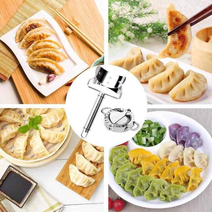 Dumpling Mould Set of 2pcs - DIY Mold Wrapper Cutter Making Machine Cooking Pastry Kitchen Tools Maker Device - 5econds.co