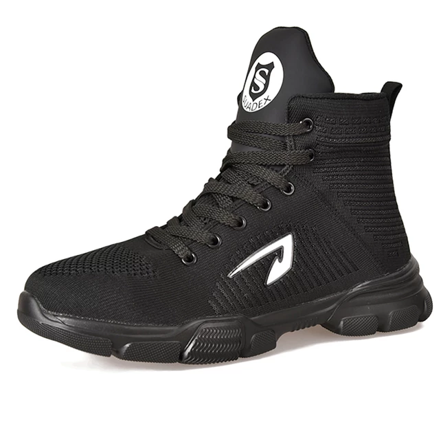 BATTLE-X Indestructible Boots - Outdoor Steel Toe Protective Anti Smashing Work Shoes Men Puncture Proof Sneakers