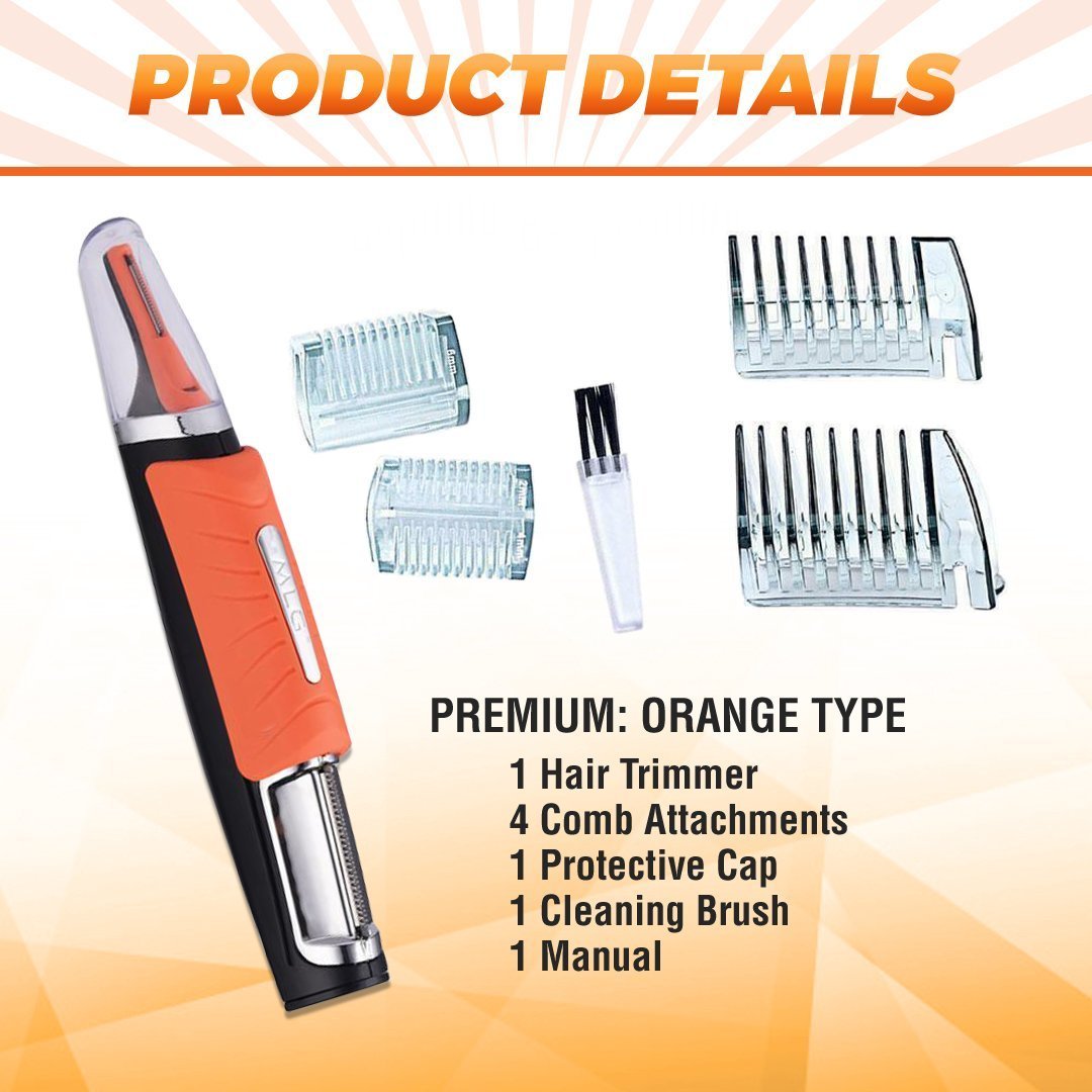 Last day promotion 50% OFF - Men All-in-One Hair Trimmer - Eyebrow Ear Nose Removal Clipper Shaver Unisex Personal Electric Face Trimer - 5econds.co