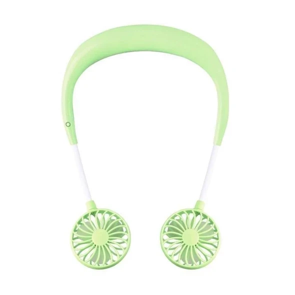 Portable Hanging Neck Sports Fan - Mini USB Portable Neckband With Rechargeable Battery Small Air Cooler Conditioner - 5econds.co