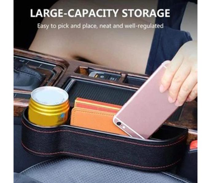 Multifunctional Car Seat Organizer - Storage Box Car Organizer Seat Gap PU Case Pocket Car Seat Side Slit for Wallet Phone Coins Cigarette Keys Cards For Universal - 5econds.co